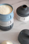 Béaba Melktoren - Baby Melkpoeder Doseerdoosjes - 4 Laagse Melkpoeder Toren - Babyvoeding Bewaarbakjes - BPA Vrije Poedertoren- Blauw Grijs