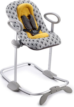 Béaba Up & Down Wipstoel Baby - In Hoogte Verstelbare Schommelstoel - Babyschommel - 4 Hoogtes & 3 Ligstanden - Inclusief 5-Punts Gordel - Meerkleurig