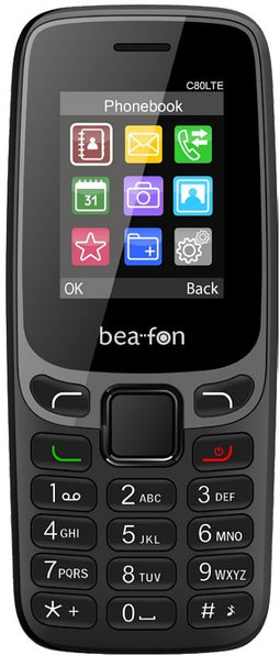 Beafon C80 LTE Grijs, Zwart