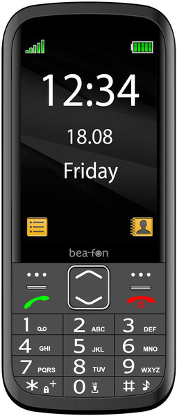 Beafon SL270 Zilver, Zwart