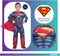 Superman Kostuum Jongens - Classic - Origineel Kostuum - Verkleedkleren Jongens - Maat 128