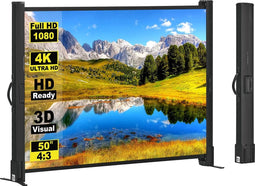 Beamerscherm met standaard, 140 cm (14,8 cm