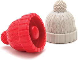 Beanie - red & grey - set 2 pcs