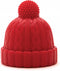 Beanie - red & grey - set 2 pcs
