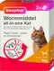 Beaphar All-in-one Ontworming Tabletten Kat Vanaf 1 kg 2 tabletten