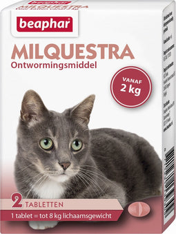 Beaphar Milquestra - Kat 2 Tot 12 kg - 2 tabletten