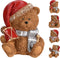Bear With Xmas Hat Sitting