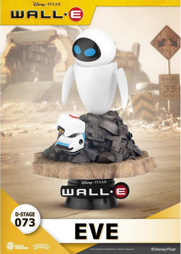 Beast Kingdom Toys WallE Beeld/figuur D-Stage PVC Diorama Eve 14 cm Multicolours