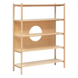 BEAU Aiden essen 5V boekenrek - L119xD40xH152cm - Beige