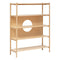 BEAU Aiden essen 5V boekenrek - L119xD40xH152cm - Beige