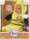 Beau Baby Babypop in Dierenpakje Bij