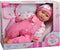 Beau Baby Babypop met Fles en Slabber, 40cm