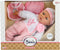 Beau Baby Babypop met Fles en Slabber, 40cm
