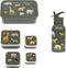 BEAU by Bo A Little Lovely Company Back to school set - Drinkfles RVS/4 Snackdozen/Bentobox - Savanne