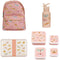 BEAU by Bo A Little Lovely Company Back to school set - Rugzak/Drinkfles RVS/4 Snackdozen/Lunchbox - Vlinder