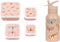 BEAU by Bo A Little Lovely Company Back to school set - Rugzak/Drinkfles RVS/4 Snackdozen/Lunchbox - Vlinder