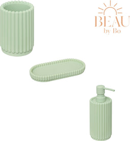 BEAU by Bo Badkamerset Bonbon Tandenborstelhouder, Zeepbakje en Zeepdispenser