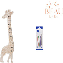 BEAU by Bo Groeimeter Giraf met Fineliners 6 stuks
