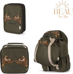 BEAU by Bo Konges Sløjd Back to School set - Clover rugzak, Thermo lunchzak en Pennenzak - Kalamata
