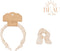 BEAU by Bo Mrs Ertha Haaraccessoires - Haarband + Scrunchie - Bouquet Silhouette
