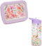 BEAU by Bo Petit Monkey Bentobox + Drinkfles Birds of a Feather Back to School set - Paars