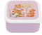 BEAU by Bo Petit Monkey Bentobox + Snackdozen + Drinkfles Animals Picnic Back to School set - Roze