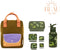 BEAU by Bo Sticky Lemon rugzak small + A Little Lovely Company back to school set Krokodillen