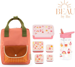 BEAU by Bo Sticky Lemon rugzak small + A Little Lovely Company back to school set IJsjes