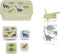 BEAU by Bo Sticky Lemon rugzak small + A Little Lovely Company back to school set Dinosaurussen