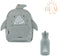BEAU by Bo Trixie Back to School set - Rugzak/Drinkfles 350ml - Mr. Shark