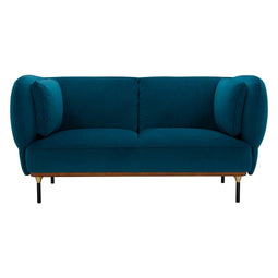 BEAU Daphne fluwelen zitbank - 2-zits - L172xD97xH80cm - Blauw