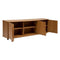 BEAU Macon eiken fineer 3D dressoir - L160xD44xH70cm - Bruin