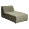 BEAU Nina velvet chaise longue - Modulair systeem - L87xD154xH69cm - Groen