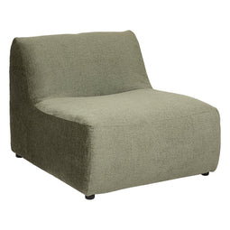 BEAU Nina velvet fauteuil - Modulair systeem - L87xD98xH69cm - Groen