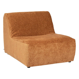 BEAU Nina velvet fauteuil - Modulair systeem - L87xD98xH69cm - Roest