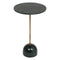 BEAU Yara marmeren bijzettafel - Ø35xH61cm - Groen