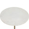 BEAU Yara marmeren bijzettafel - Ø35xH61cm - Wit