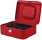 Beaumont Geldkist Safety-serie - 150x200x80mm - met muntsorteervak - rood