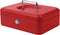 Beaumont Geldkist Safety-serie - 180x250x80mm - met muntsorteervak - rood