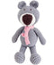 Bebemoss Atty de Beer Mini - Knuffeldier - Knuffels - Handgemaakt Speelgoed - Biologisch Katoen - Babygift - Teddybeer - Grijs