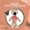 Bebemoss Atty de Beer Mini - Knuffeldier - Knuffels - Handgemaakt Speelgoed - Biologisch Katoen - Babygift - Teddybeer - Beige
