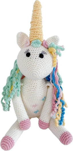 Bebemoss Rose de Eenhoorn - Knuffeldier - Knuffels - Handgemaakt Speelgoed - Biologisch Katoen - Babygift