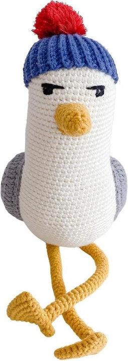 Bebemoss Seth de Zeemeeuw - Knuffeldier - Knuffels - Handgemaakt Speelgoed - Biologisch Katoen - Babygift