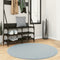 vidaXL - Vloerkleed - HUARTE - laagpolig - zacht - wasbaar - Ø - 120 - cm - blauw