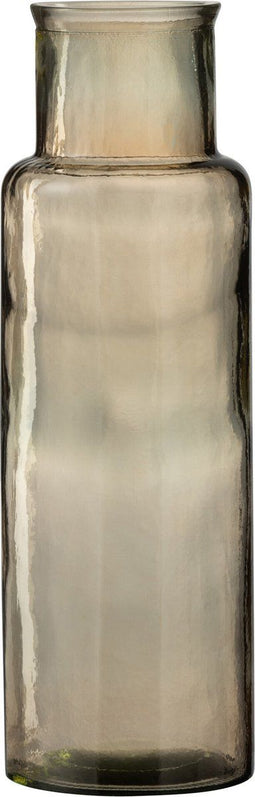 J-Line vaas Cilinder - glas - lichtbruin - medium - 45.00 cm hoog