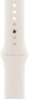 Apple Watch Series 10 - Smartwatch - 46mm GPS + Cellular Titanium Sportbandje M/L Zilver (Beige)