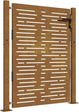 vidaXL - Poort - 105x155 - cm - vierkant - cortenstaal