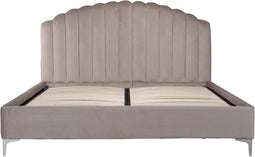 Bed Vierkant - Velvet Khaki - 218x195x130cm - Richmond