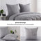 Beddengoed Set - Heerlijk zacht en comfortabel - Microvezel 100% polyester - Grijs