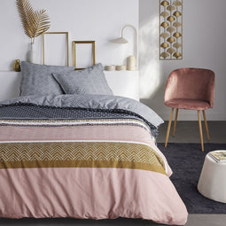 Beddengoed voor 2 personen met de print SUNSHINE CASEY - 220x240 cm